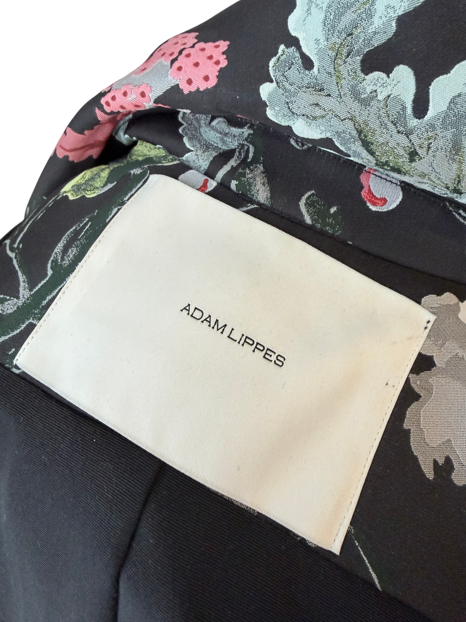 Adam Lippes Floral Damask 3/4 Sleeve Jacket