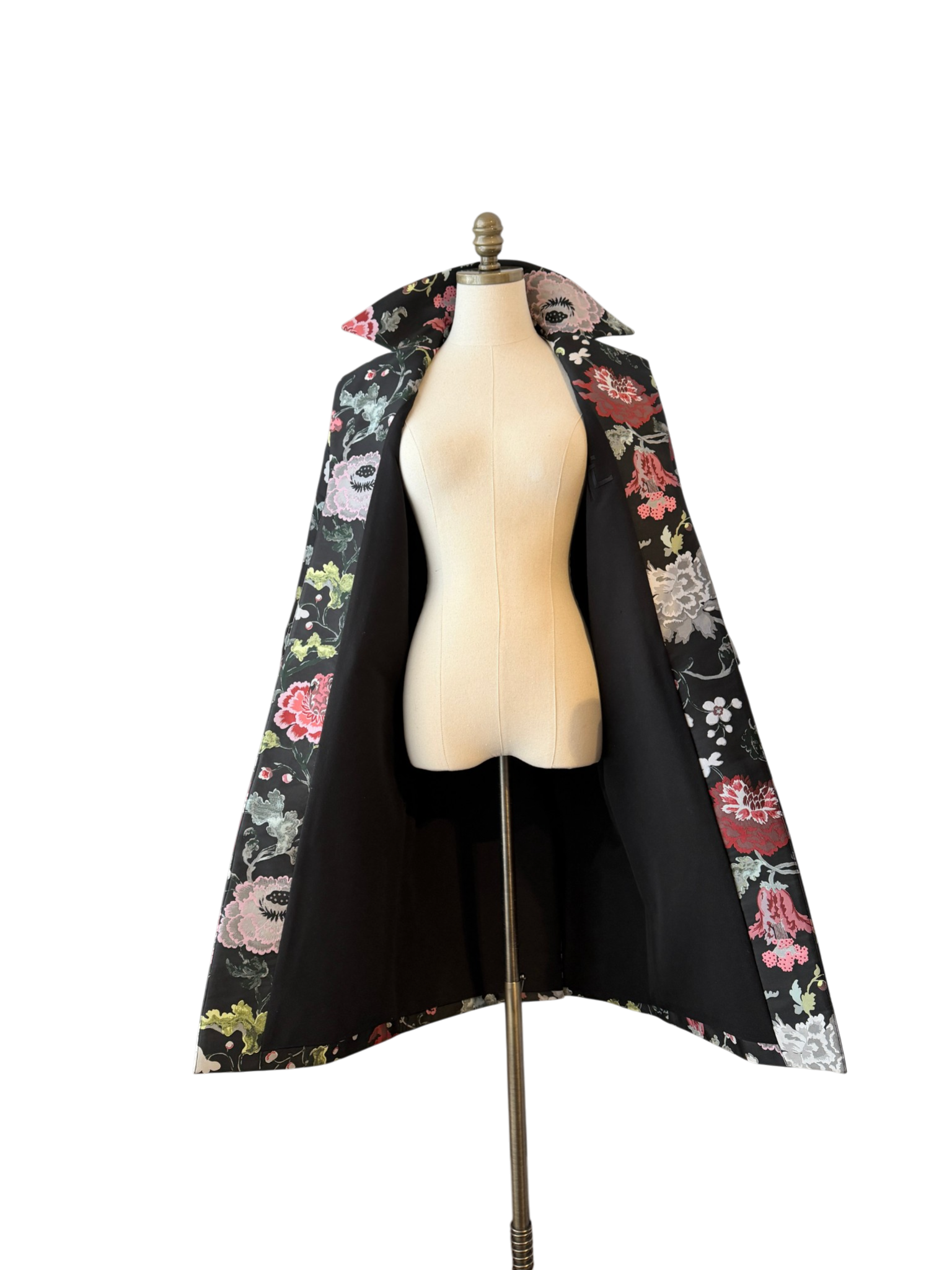 Adam Lippes Floral Damask 3/4 Sleeve Jacket