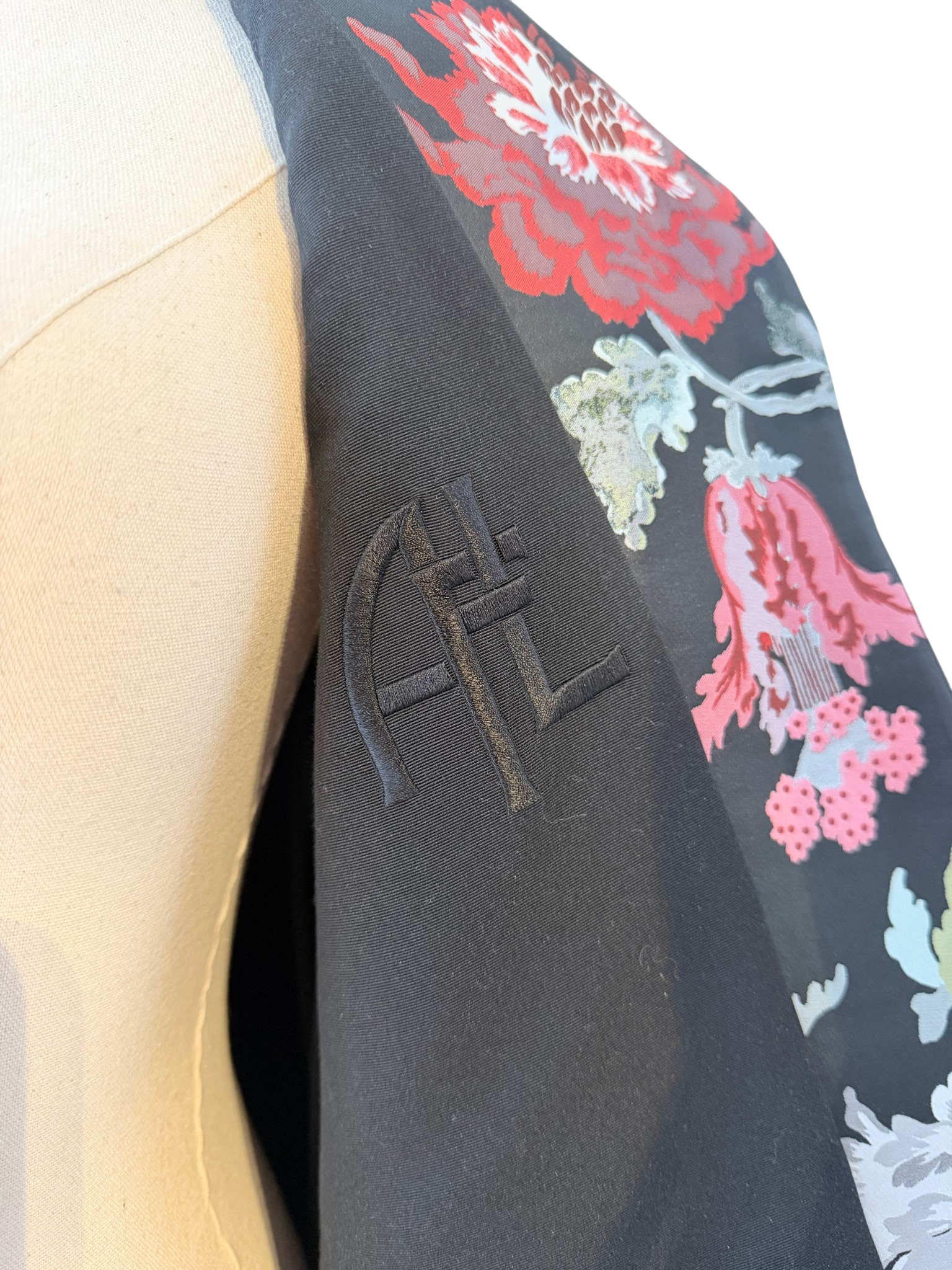 Adam Lippes Floral Damask 3/4 Sleeve Jacket