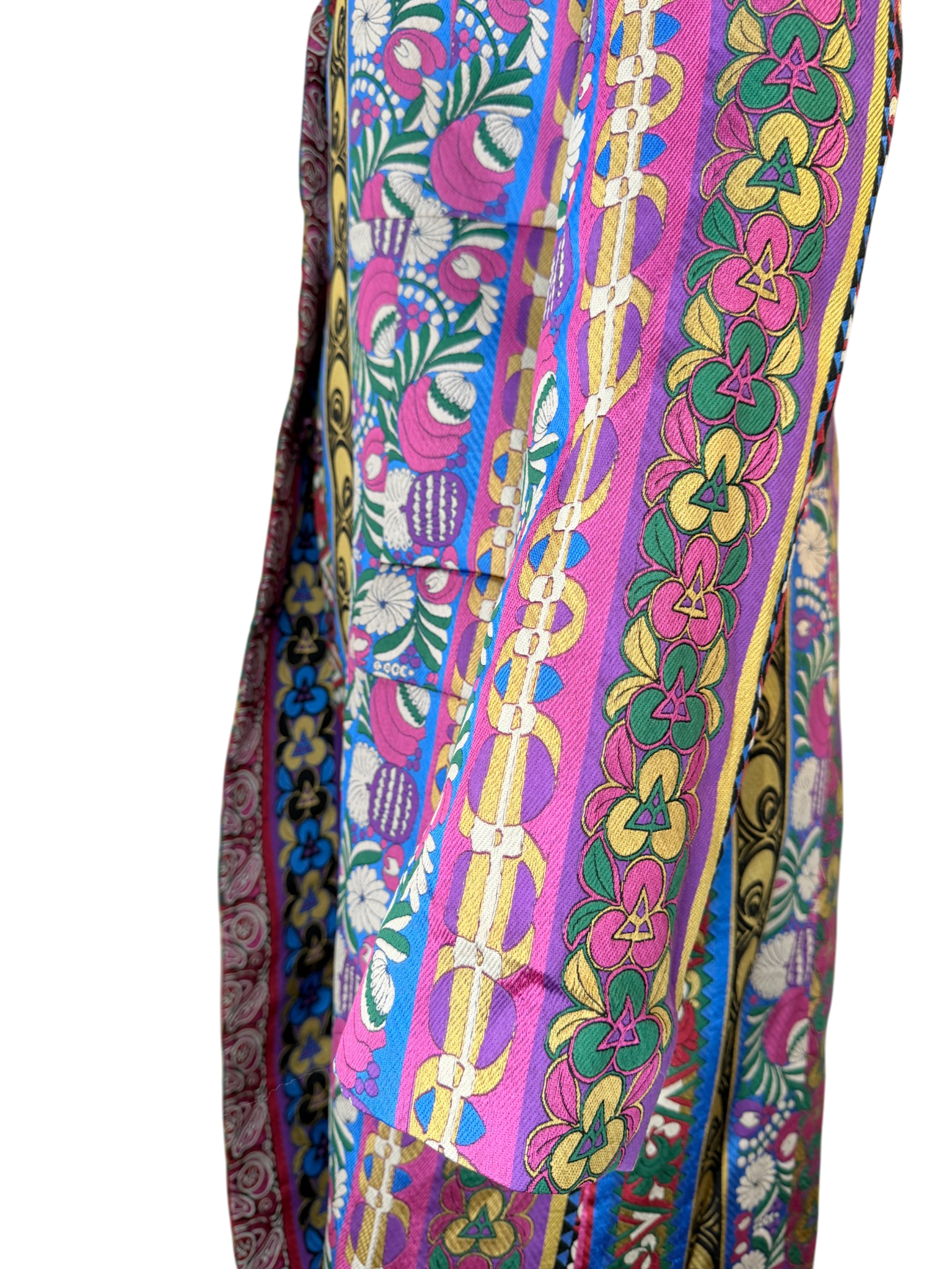 2018 Etro Multi-Ribbon Jacquard Blazer in Pink & Purple