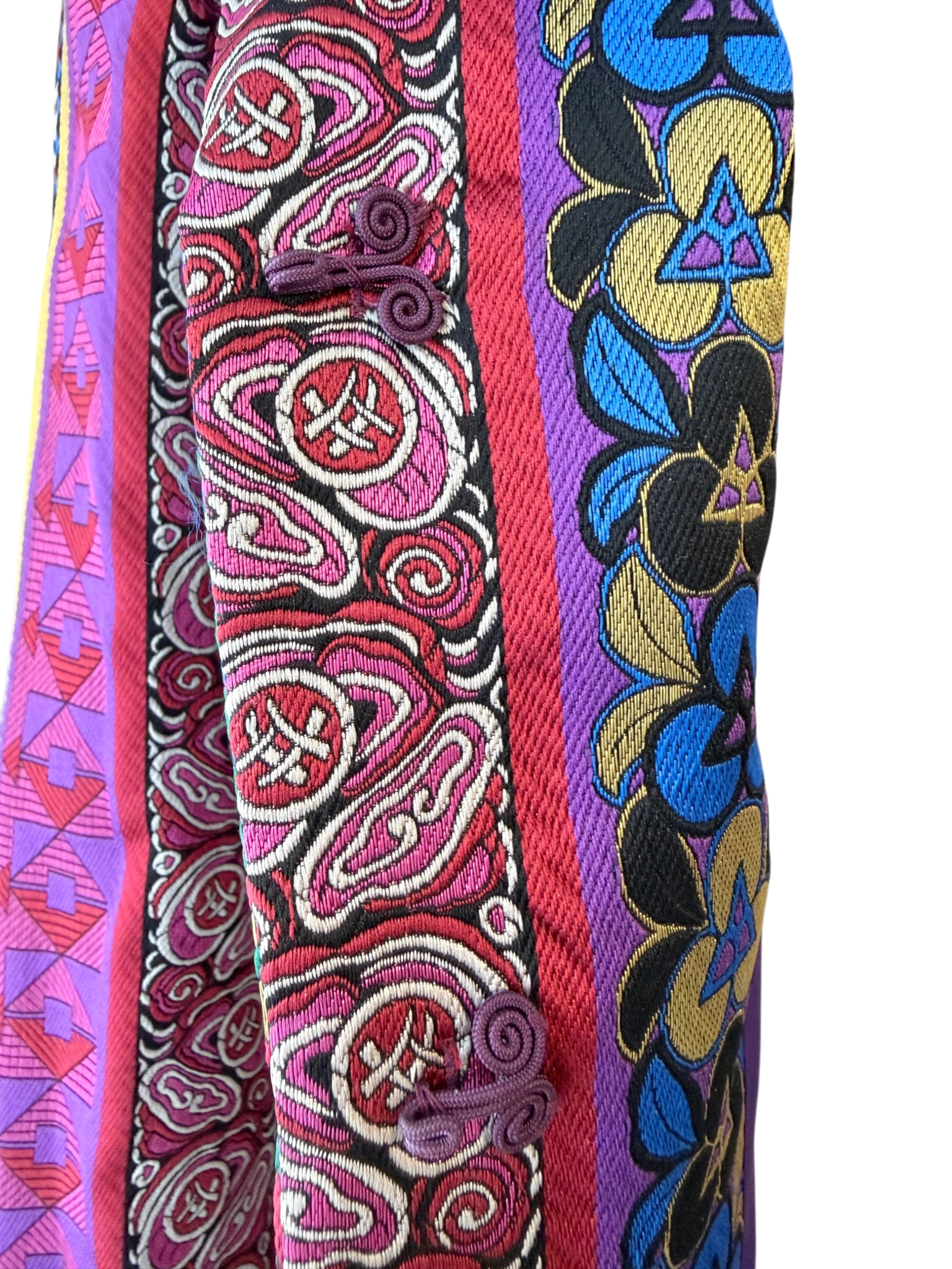 2018 Etro Multi-Ribbon Jacquard Blazer in Pink & Purple