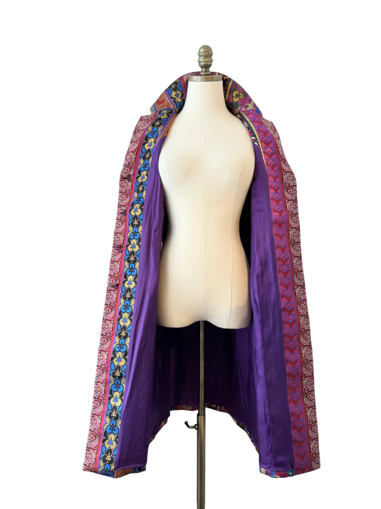 2018 Etro Multi-Ribbon Jacquard Blazer in Pink & Purple