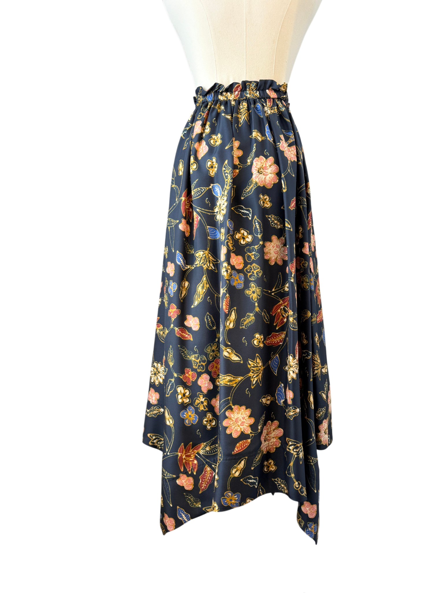 Ulla Johnson “Carine” Floral Handkerchief Hem Skirt