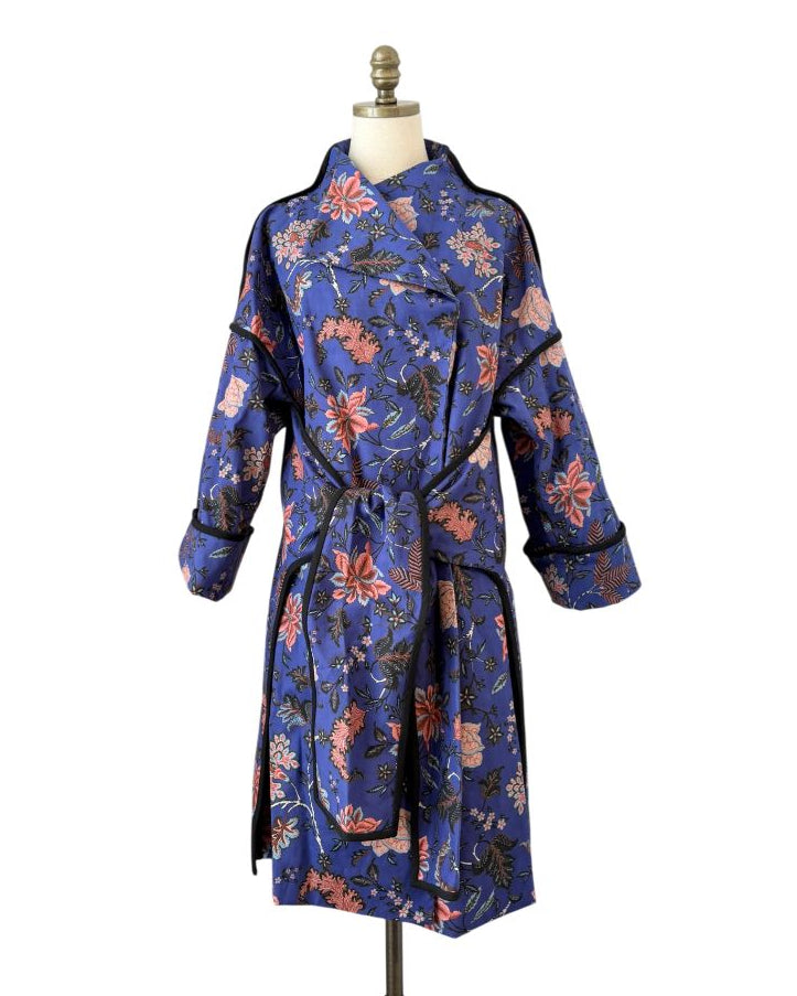 Diane Von Furstenberg Canton Floral Wrap Poncho
