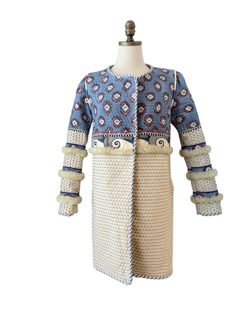 2014 Alix of Bohemia One-of-a-Kind Apache Coat with Izat Denim and Woven Canvas