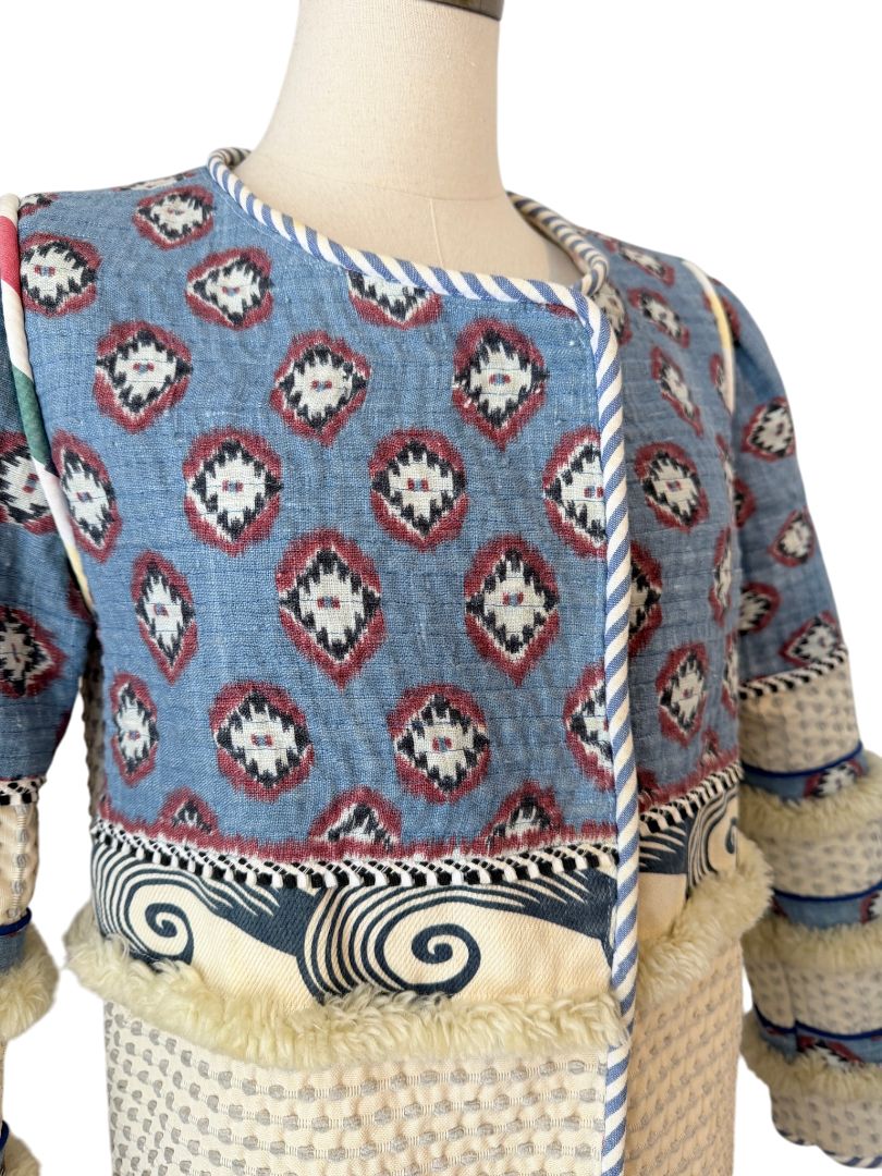 2014 Alix of Bohemia One-of-a-Kind Apache Coat with Izat Denim and Woven Canvas