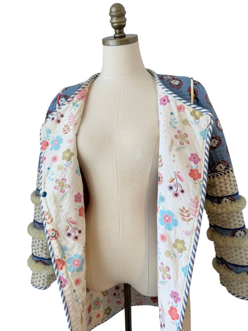 2014 Alix of Bohemia One-of-a-Kind Apache Coat with Izat Denim and Woven Canvas