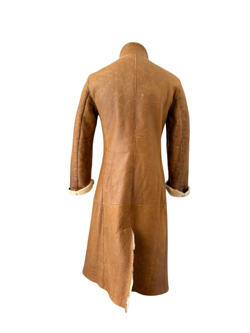 Classic Leather Shearling 3/4 Zip Coat by Burberry London