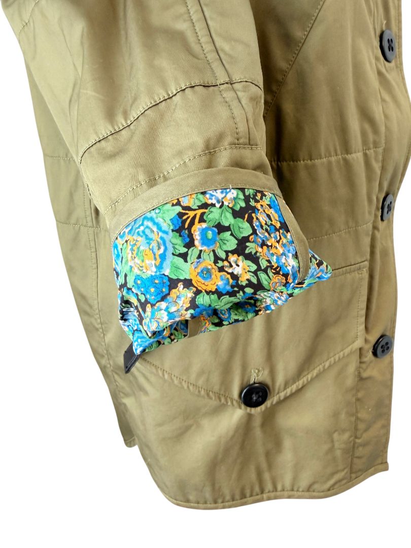 Reversible Shrunken Parka with Microfloral Lining by Coach