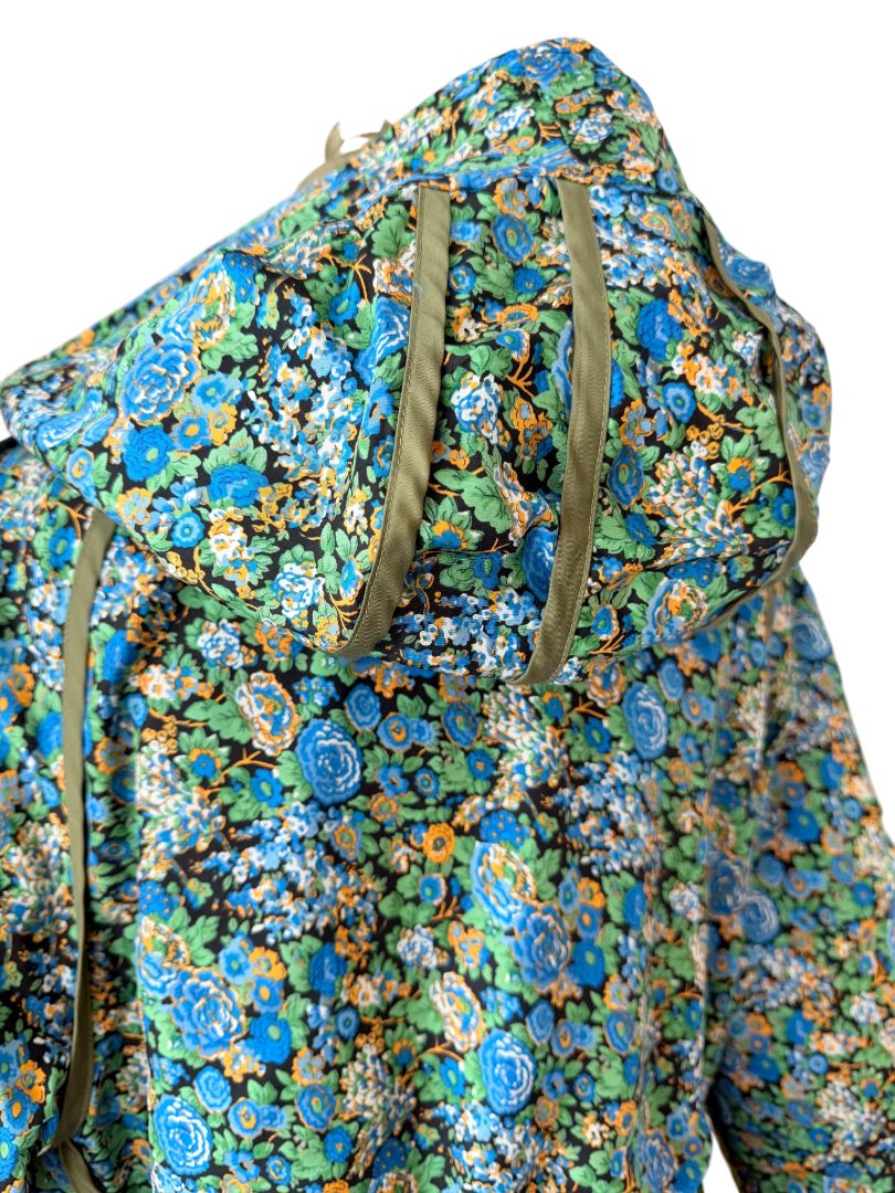 Reversible Shrunken Parka with Microfloral Lining by Coach