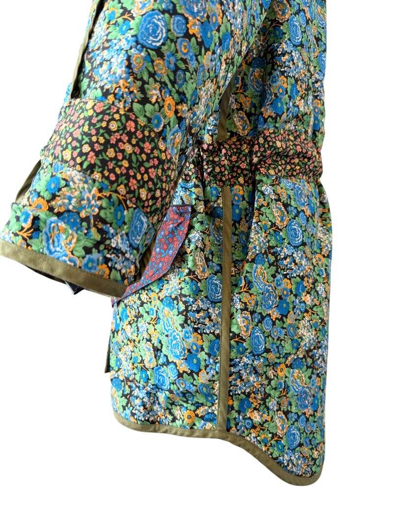 Reversible Shrunken Parka with Microfloral Lining by Coach