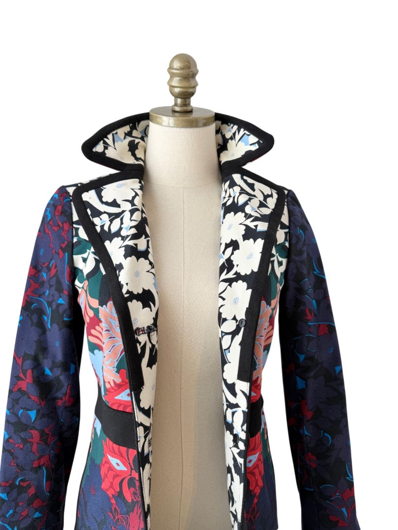 Romantic Floral 3/4 Statement Coat by Elevenses