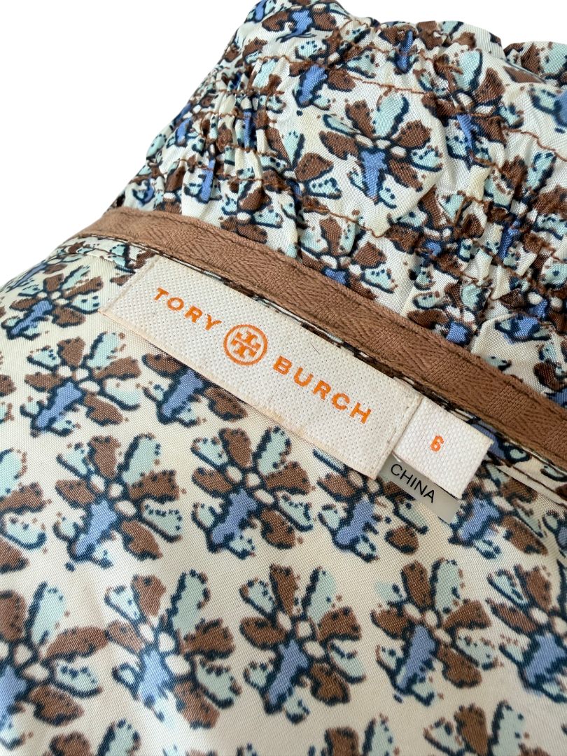 Chic Zip-Front Rain Parka with Smocked Waist by Tory Burch
