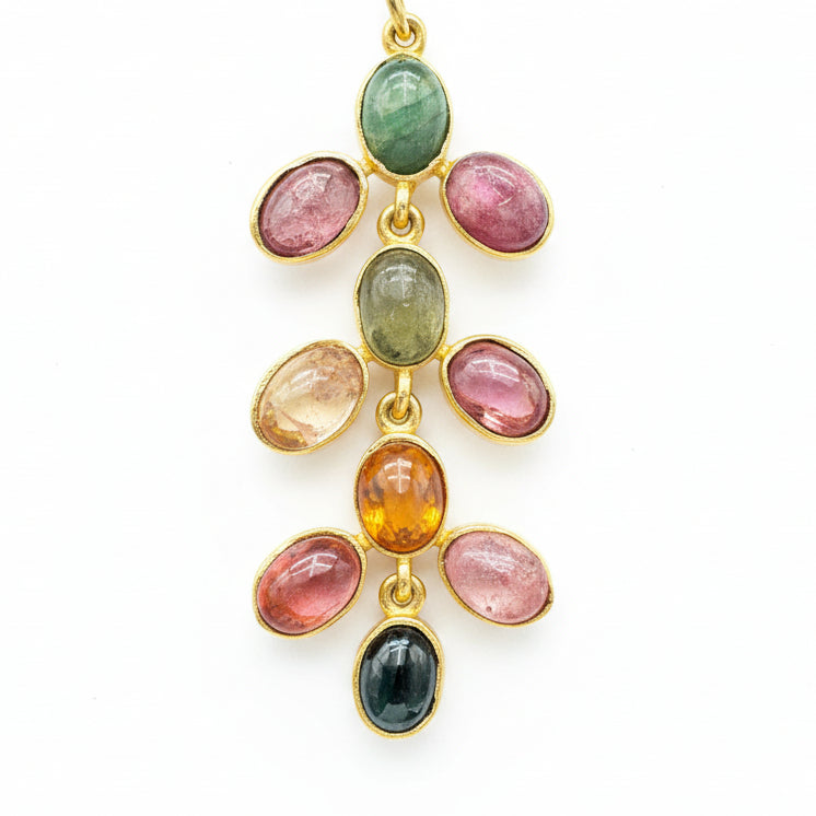 Golden Vine Amethyst Dangle Earrings