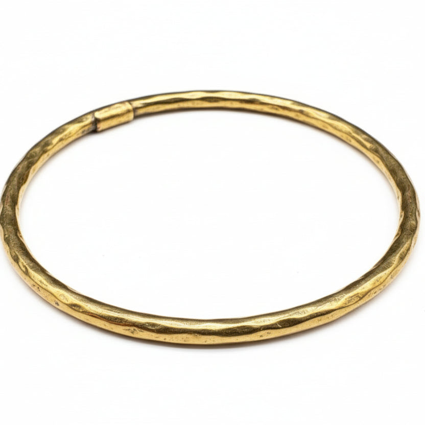 Ippolita Hammered Thin Bangle in 18K Vermeil over Sterling Silver