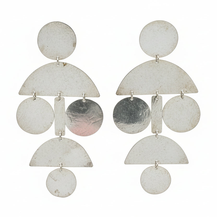 Annie Costello Brown sterling mobile earrings