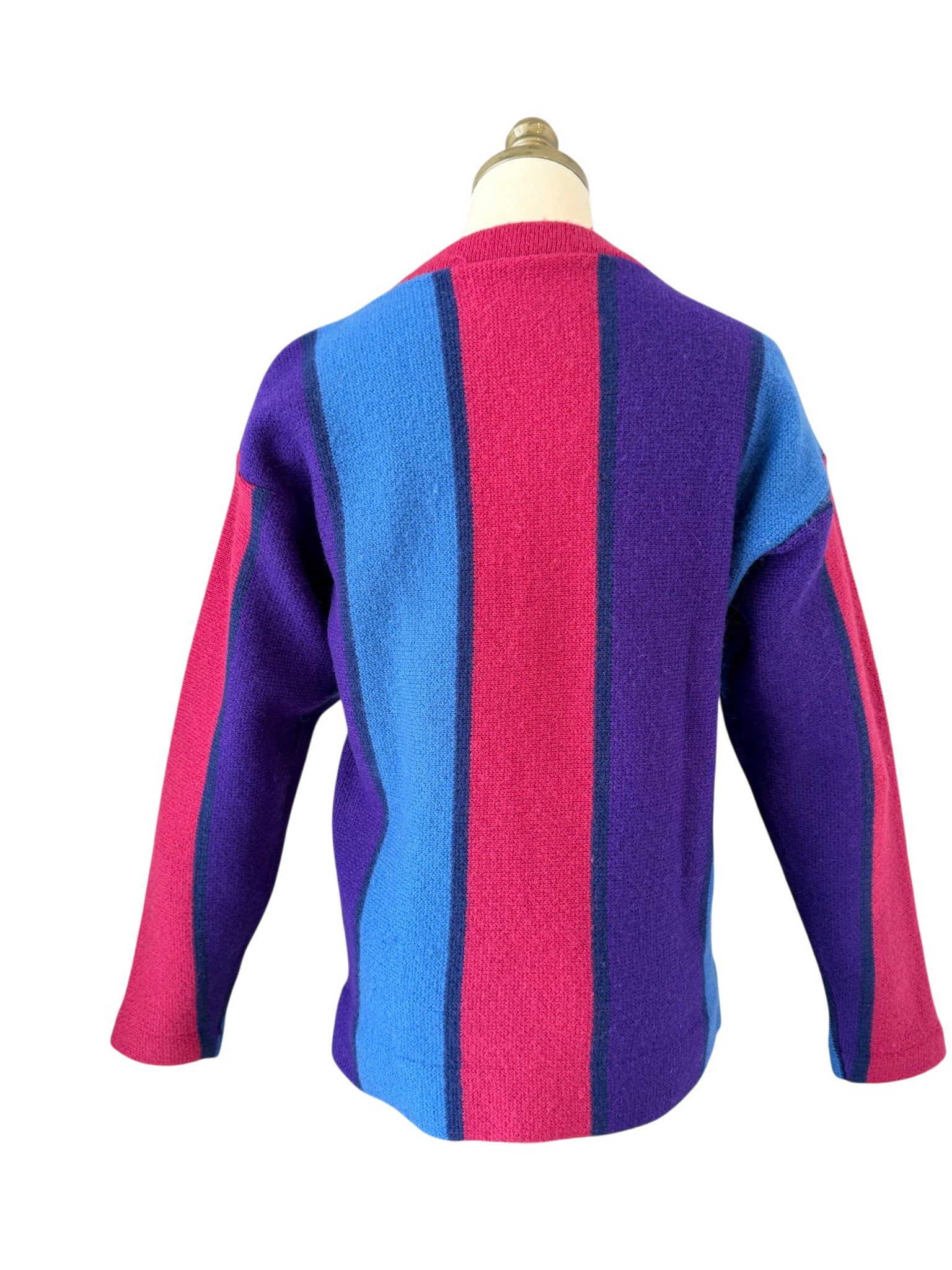 1950s Hans Heitsch Iceland for Saks Fifth Avenue Norwegian Wool Striped Boatneck Sweater