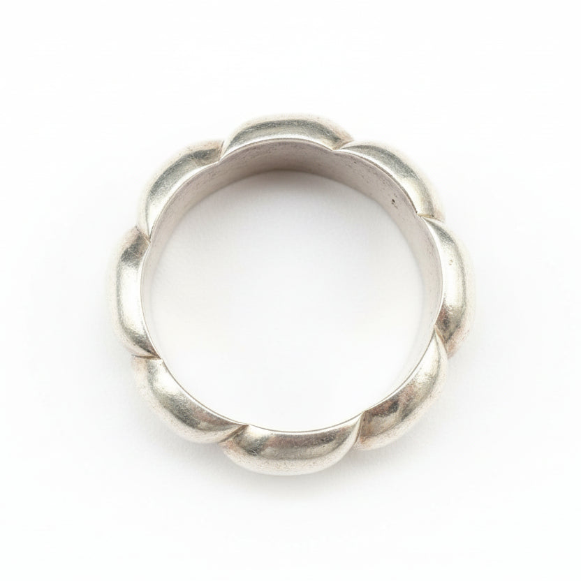 Angela Cummings Studio 1984 Modernist Twisted Sterling Silver Bangle