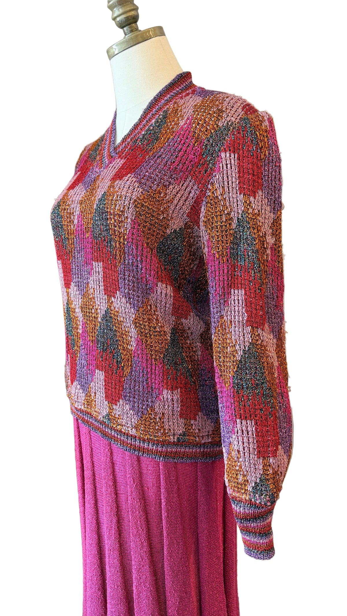 1970s Missoni Four-Piece Knit Skirt, Top, Scarf & Hat Ensemble