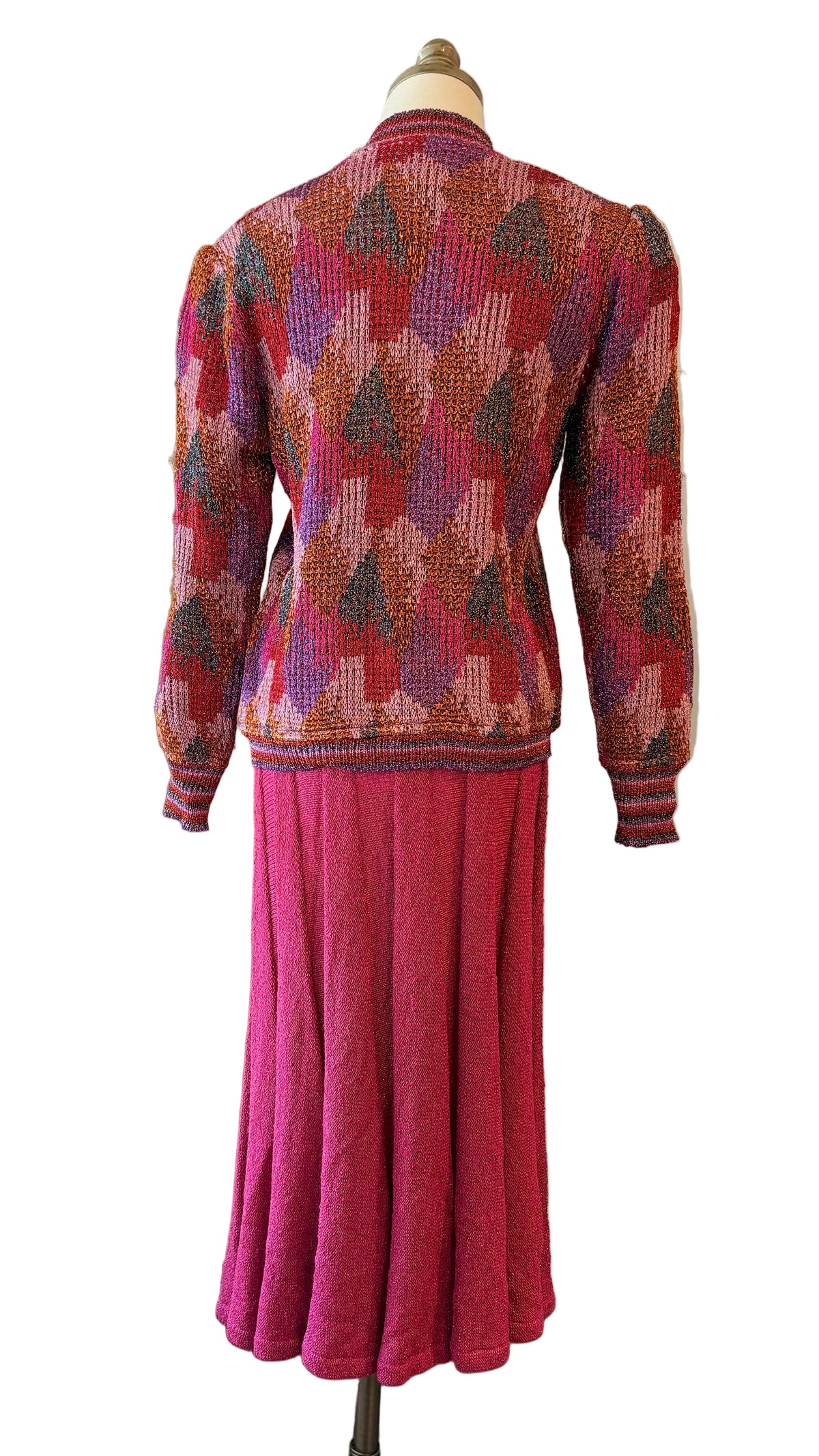 1970s Missoni Four-Piece Knit Skirt, Top, Scarf & Hat Ensemble