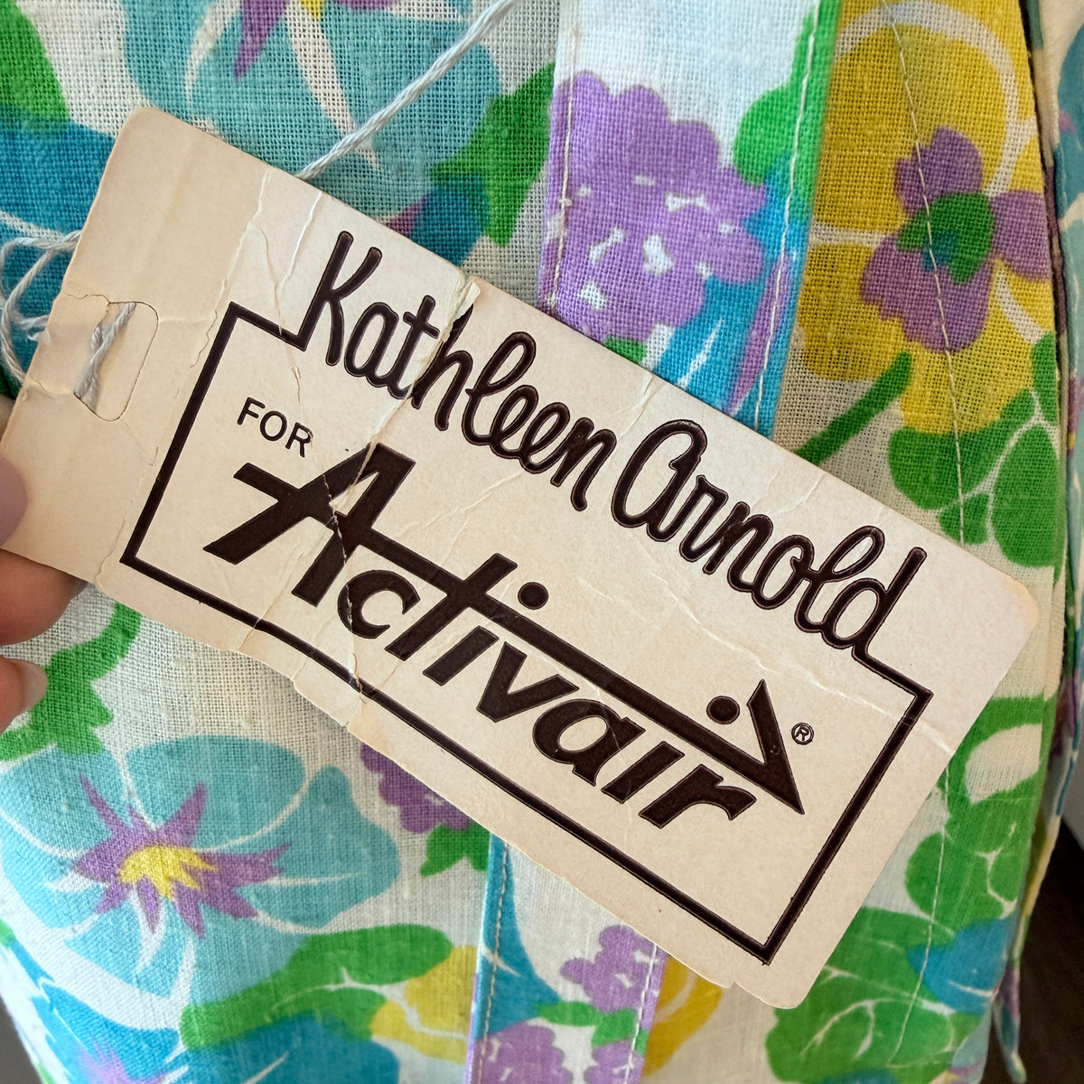 1960s Kathleen Arnold for Activair Floral Skort with Matching Belt
