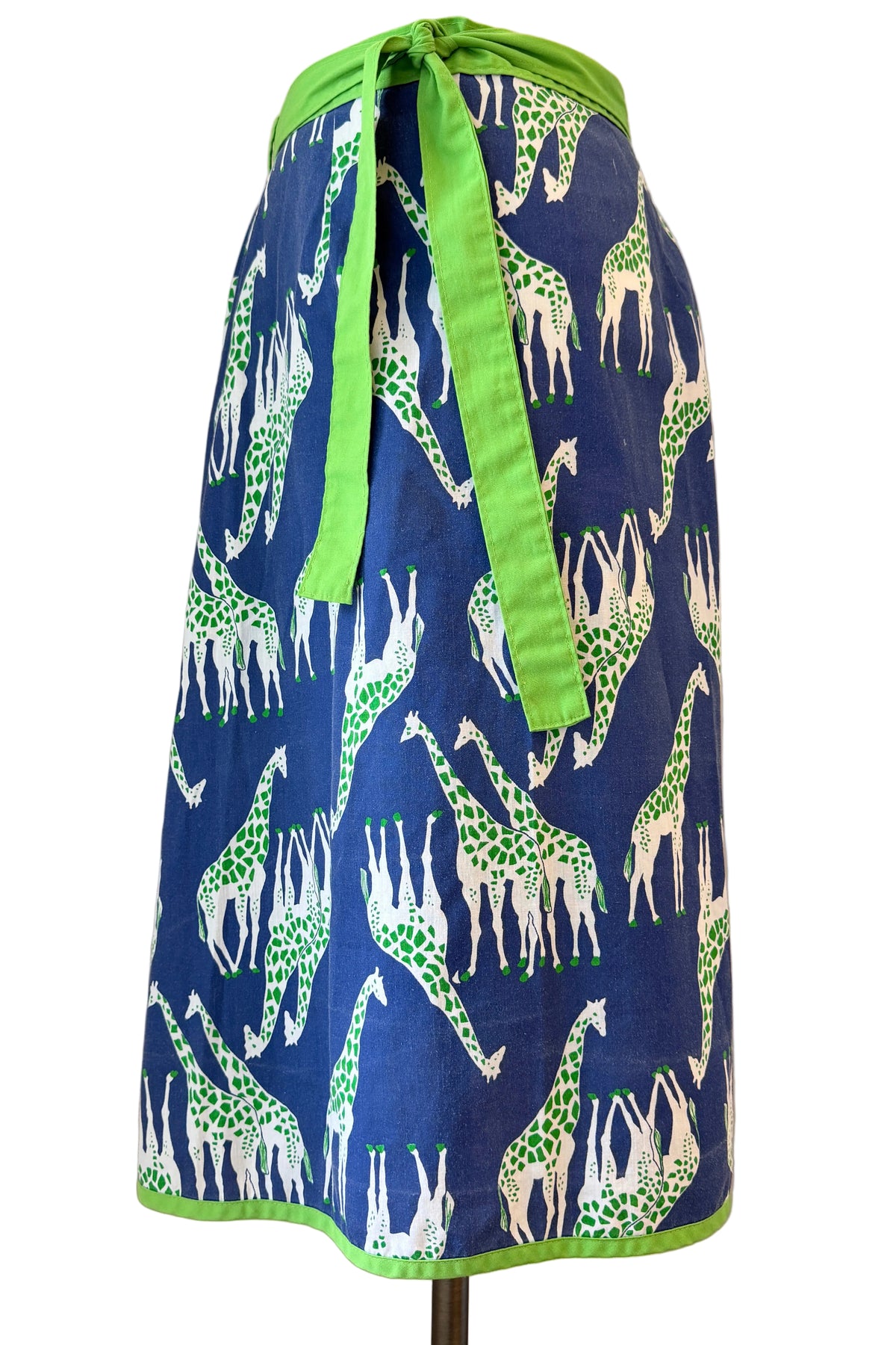 1970s Corner Stone Giraffe Print Wrap Skirt