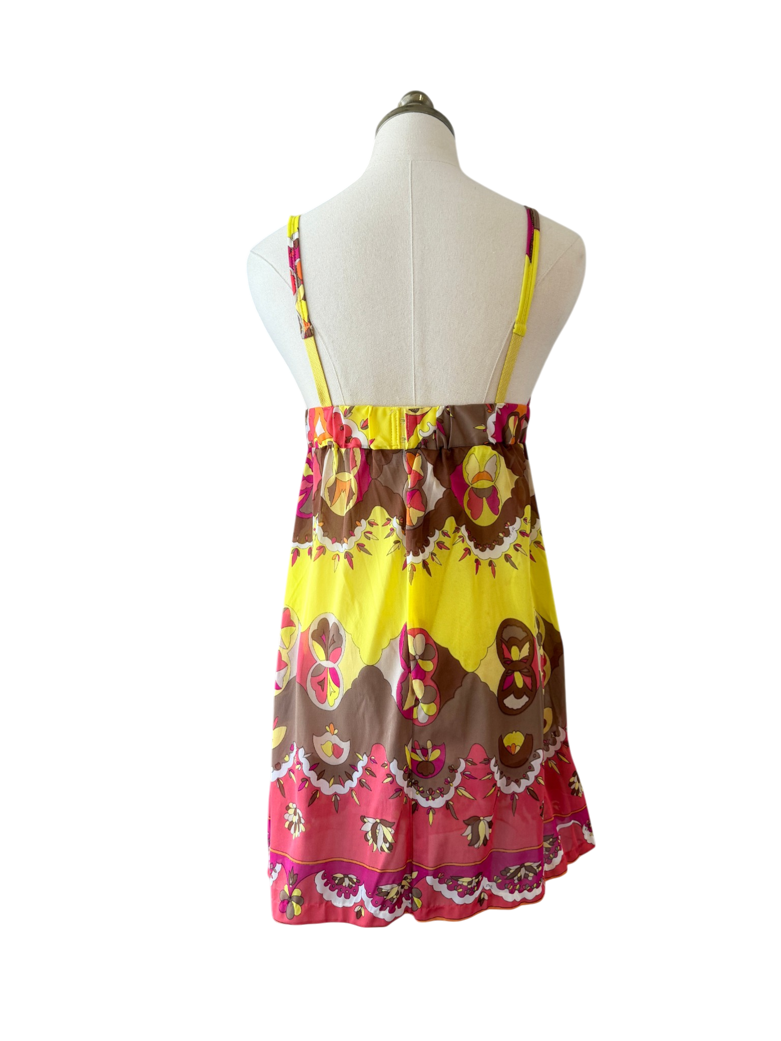 1960s Emilio Pucci for Formfit Rogers Mod Print Camisole Dress