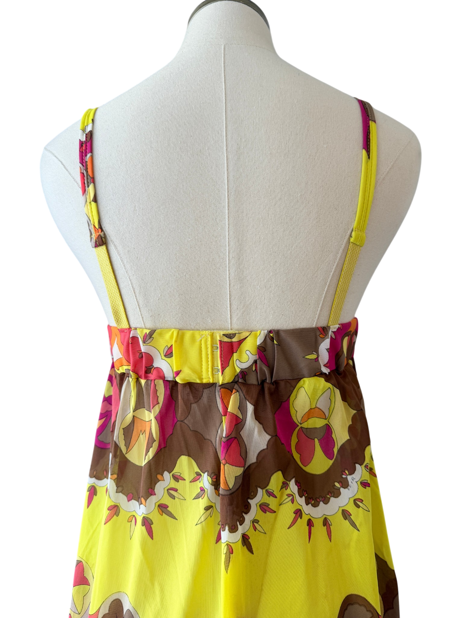 1960s Emilio Pucci for Formfit Rogers Mod Print Camisole Dress