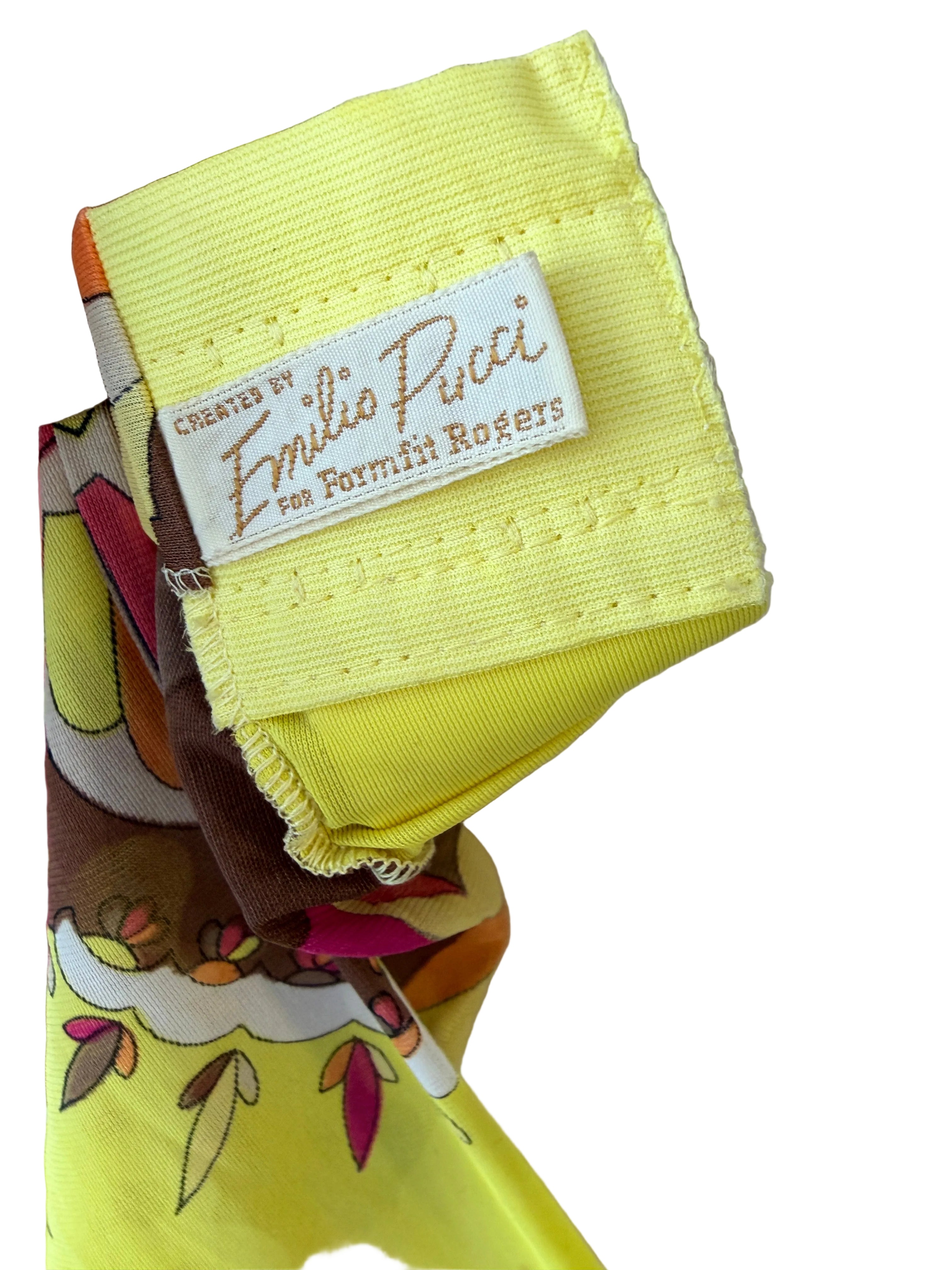 1960s Emilio Pucci for Formfit Rogers Mod Print Camisole Dress