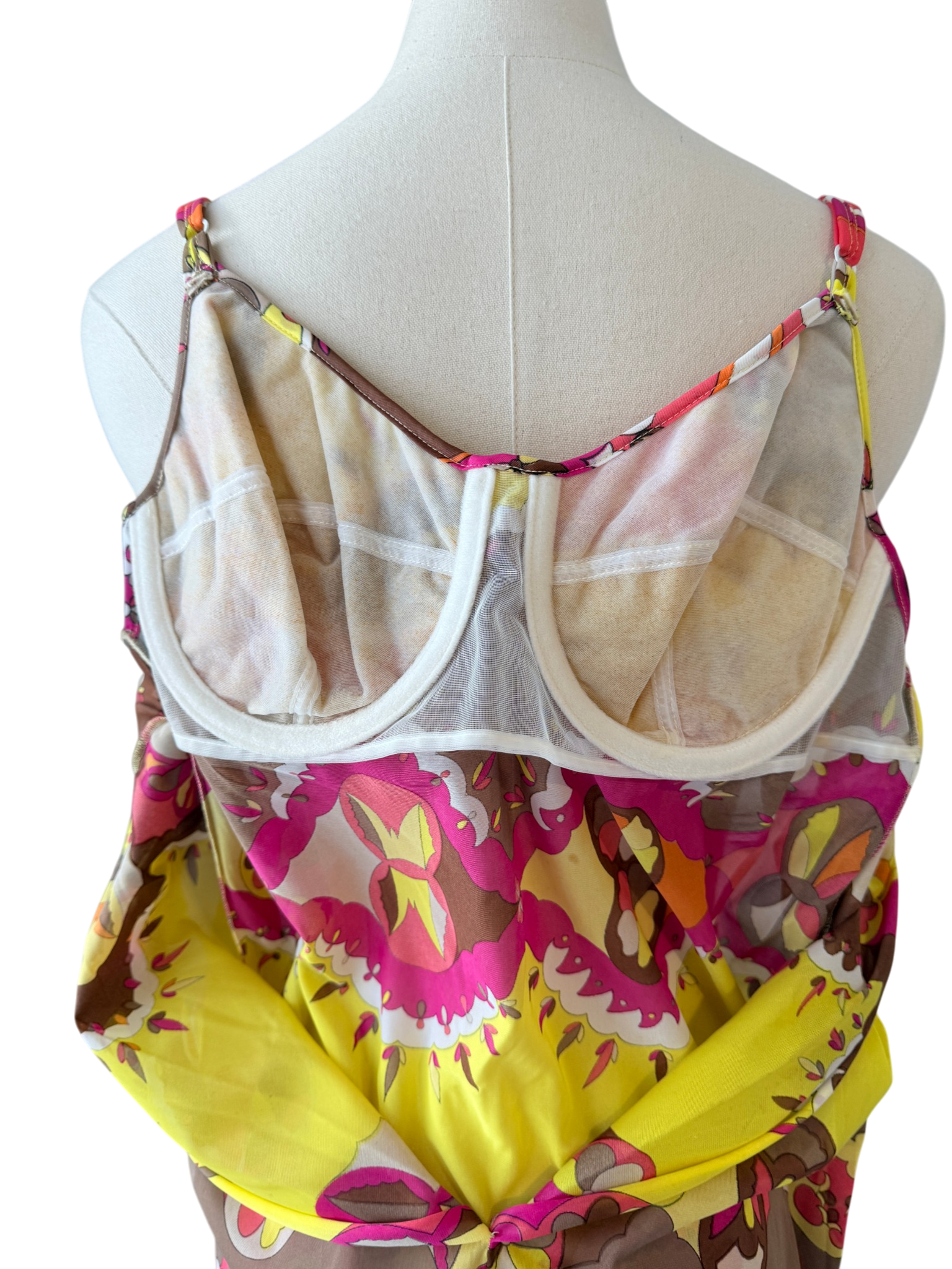1960s Emilio Pucci for Formfit Rogers Mod Print Camisole Dress
