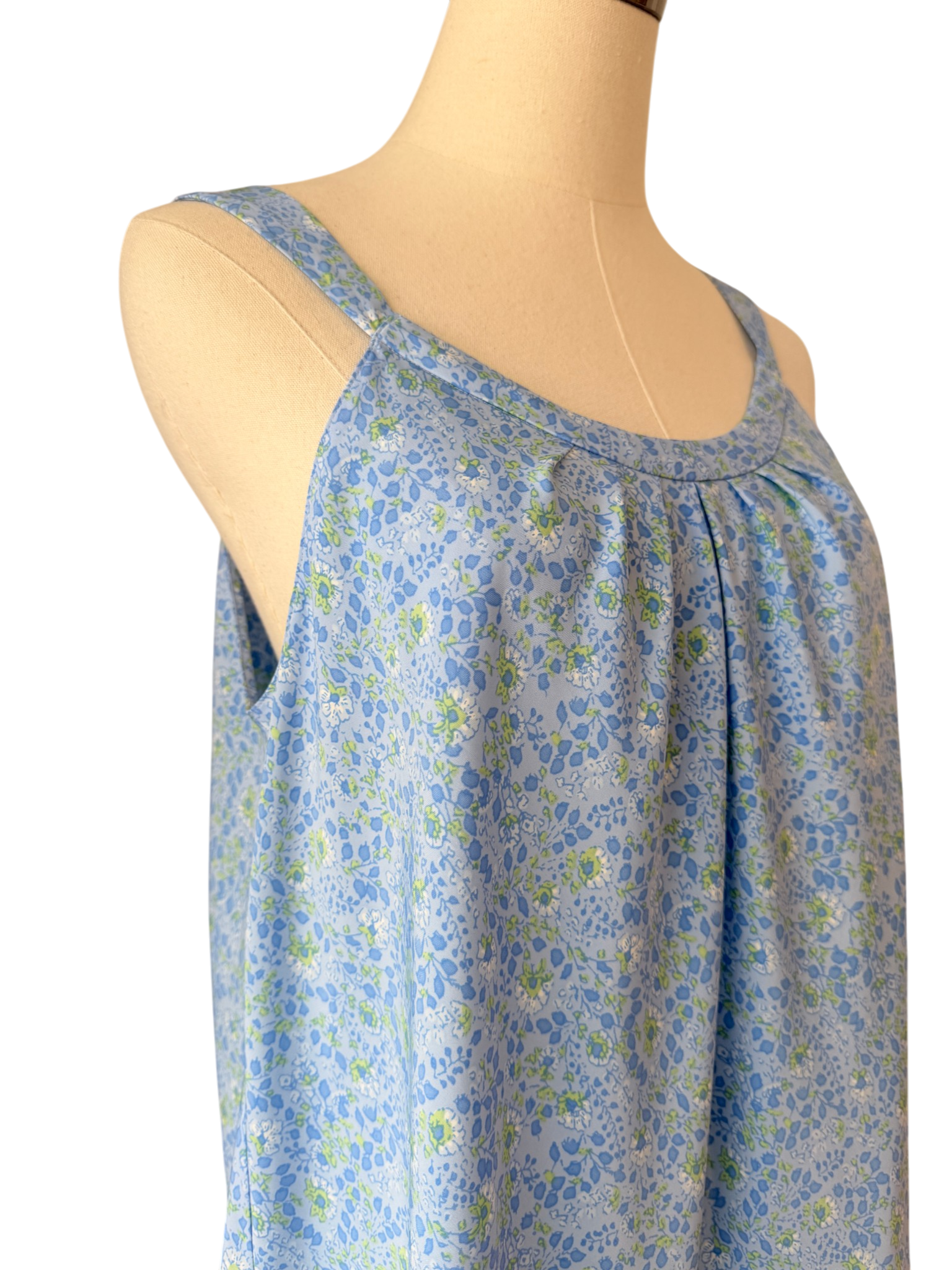 1990s Oscar de la Renta Babydoll Nightgown & Zip-Front Robe Set (2-Piece)