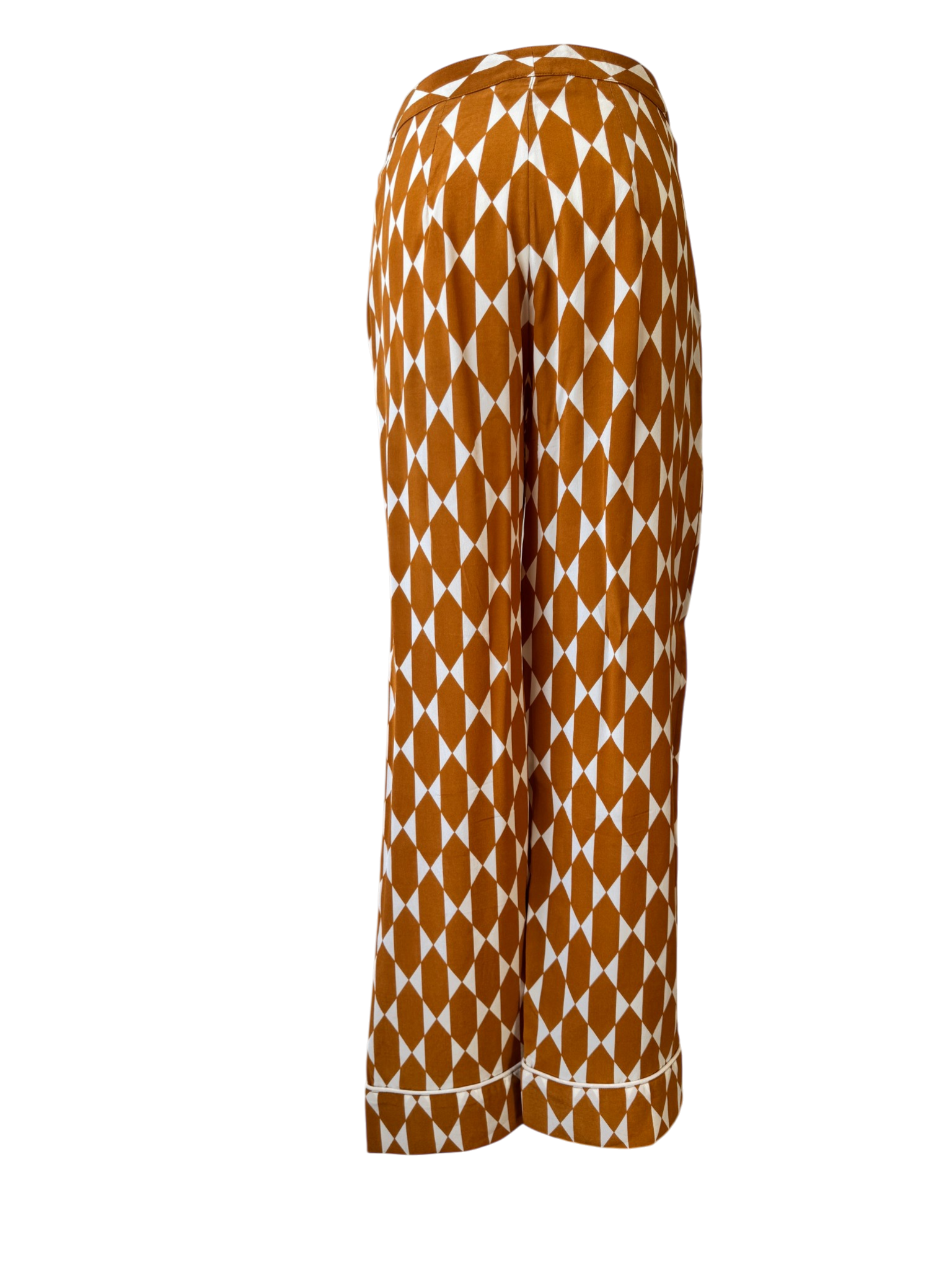 Tory Burch Silk Diamond Print Duster & Pant Set