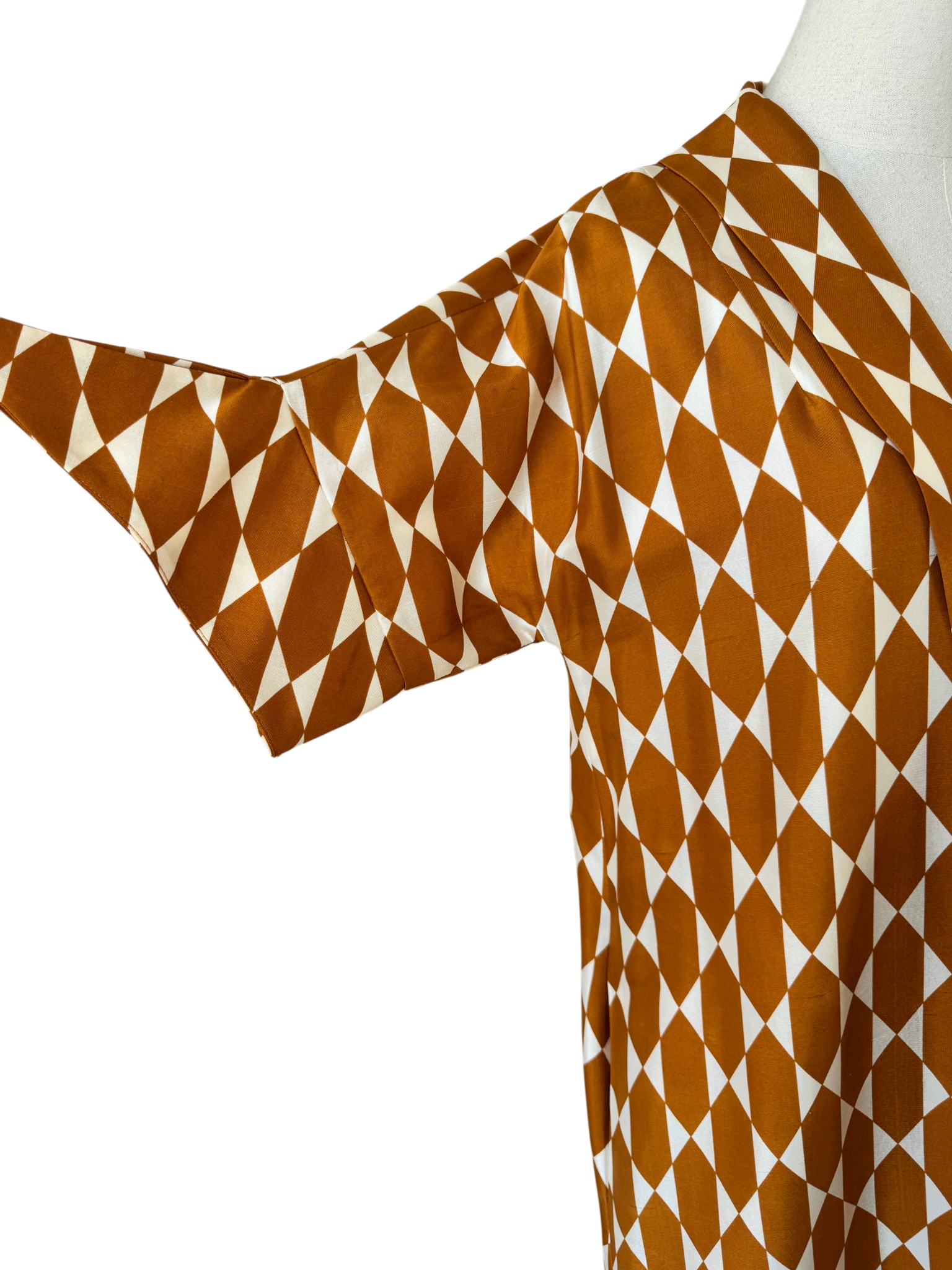 Tory Burch Silk Diamond Print Duster & Pant Set