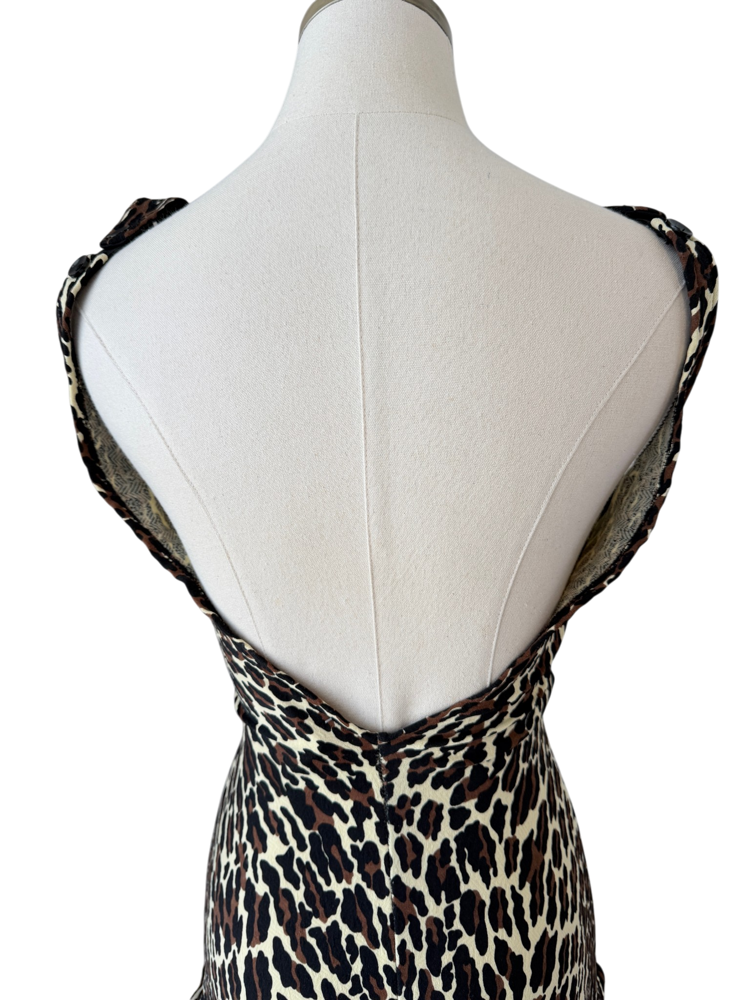 1960s Cole of California Rare Cheetah Print Corset-Front One-Piece Swimsuit