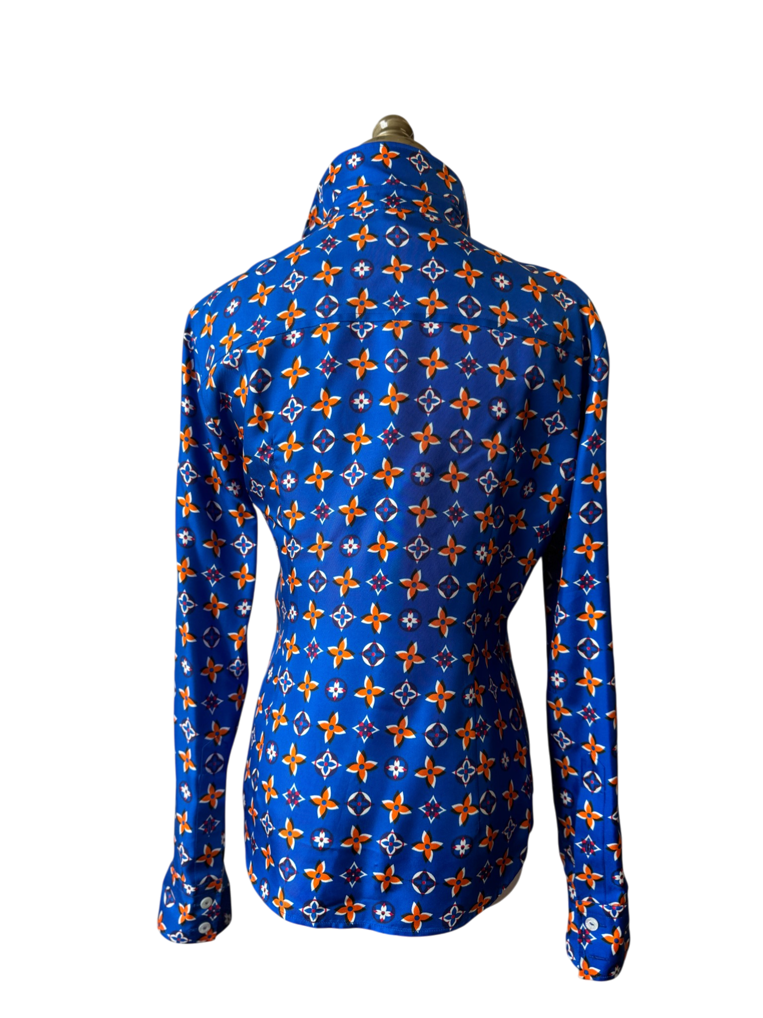 2019 Louis Vuitton Silk Monogram Blouse