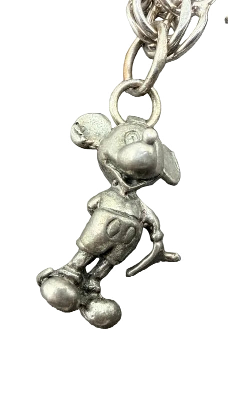 1970s API Sterling Silver Charm Bracelet with 10 Charms