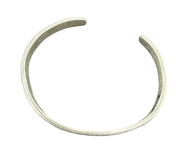 1970s Mexican Sterling Silver Cuff Bracelet with Beaded Design