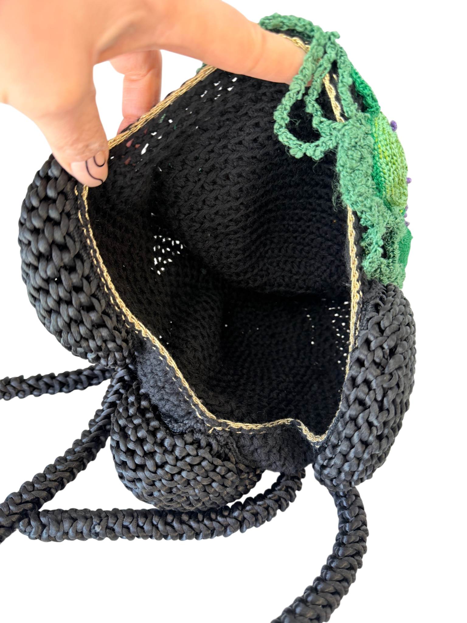 1990s Bespoke One-of-a-Kind Crochet Geisha Headdress