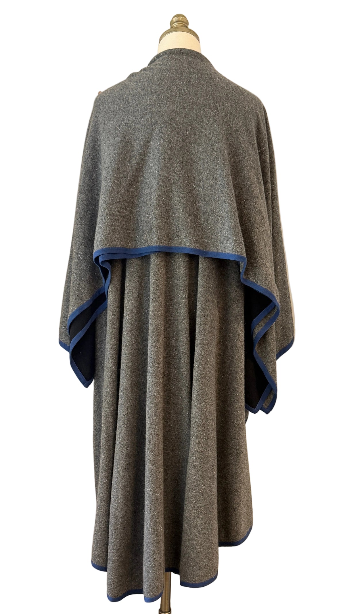 1980s Cotton Knit Convertible Wrap Cape – Multiple Ways to Wear