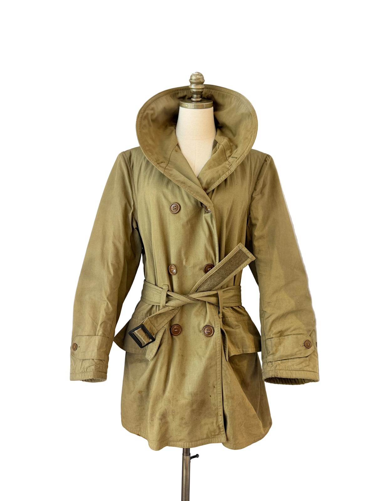 1940s WWII Army Jeep Jacket – Wool Lined with Matching Belt