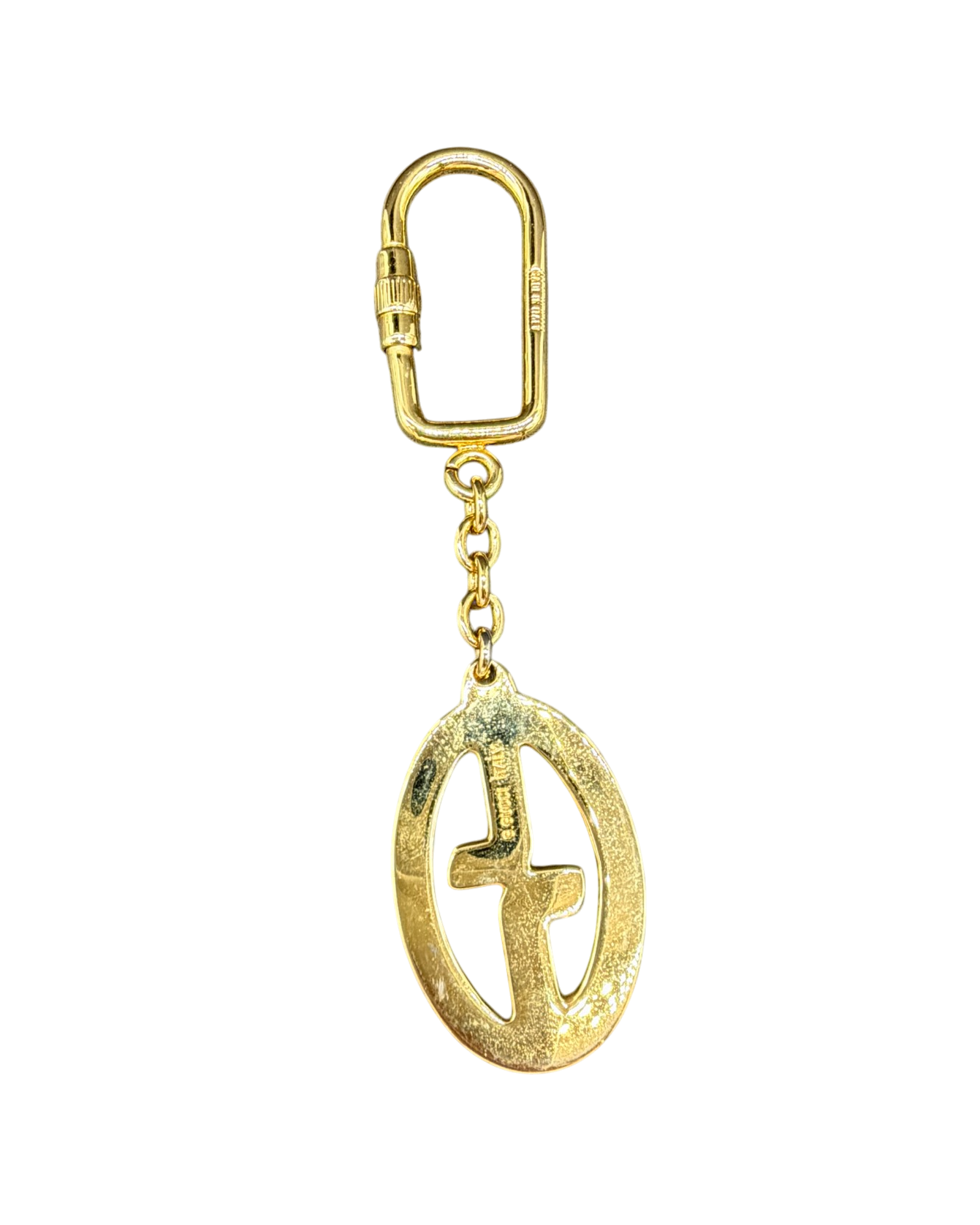 1970s Gucci GG Mixed Metal Keychain