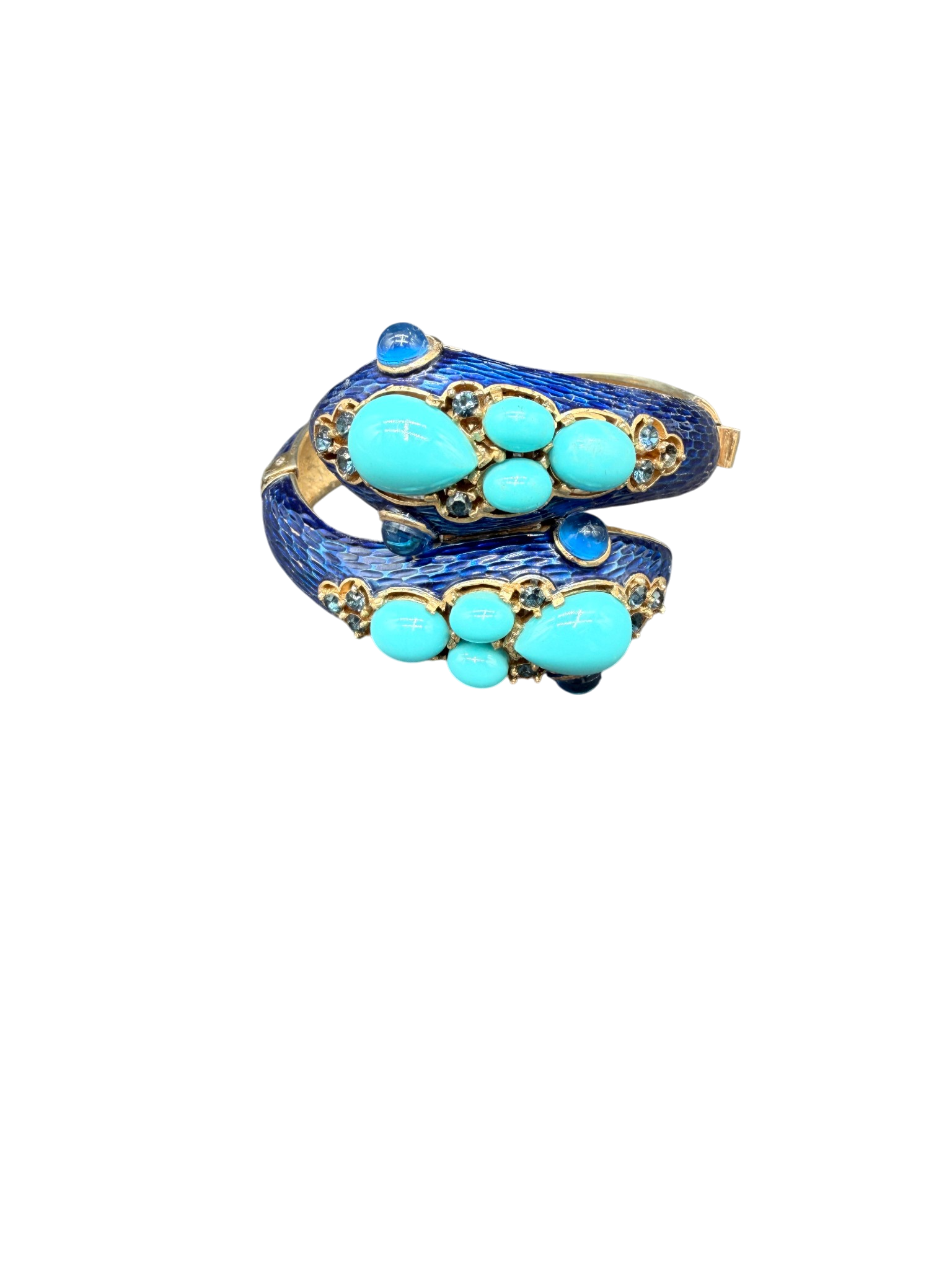 1960s RARE Trifari Alfred Philippe “L’Orient” Snake Cuff Bracelet