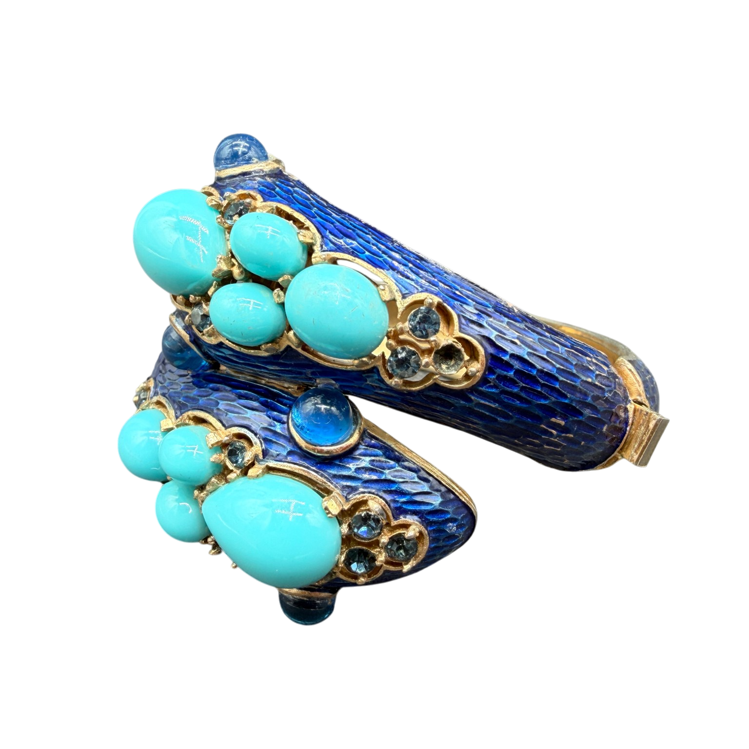 1960s RARE Trifari Alfred Philippe “L’Orient” Snake Cuff Bracelet