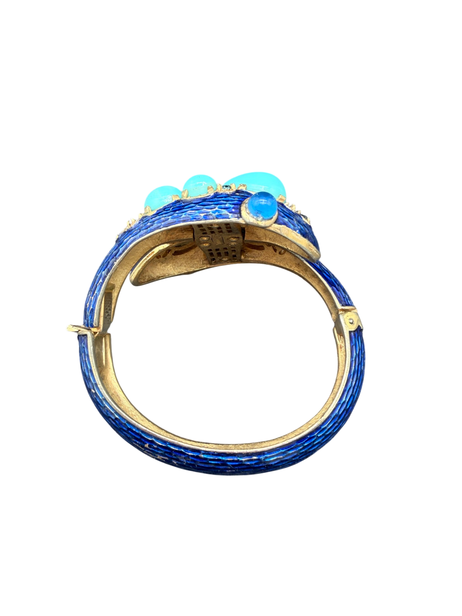 1960s RARE Trifari Alfred Philippe “L’Orient” Snake Cuff Bracelet