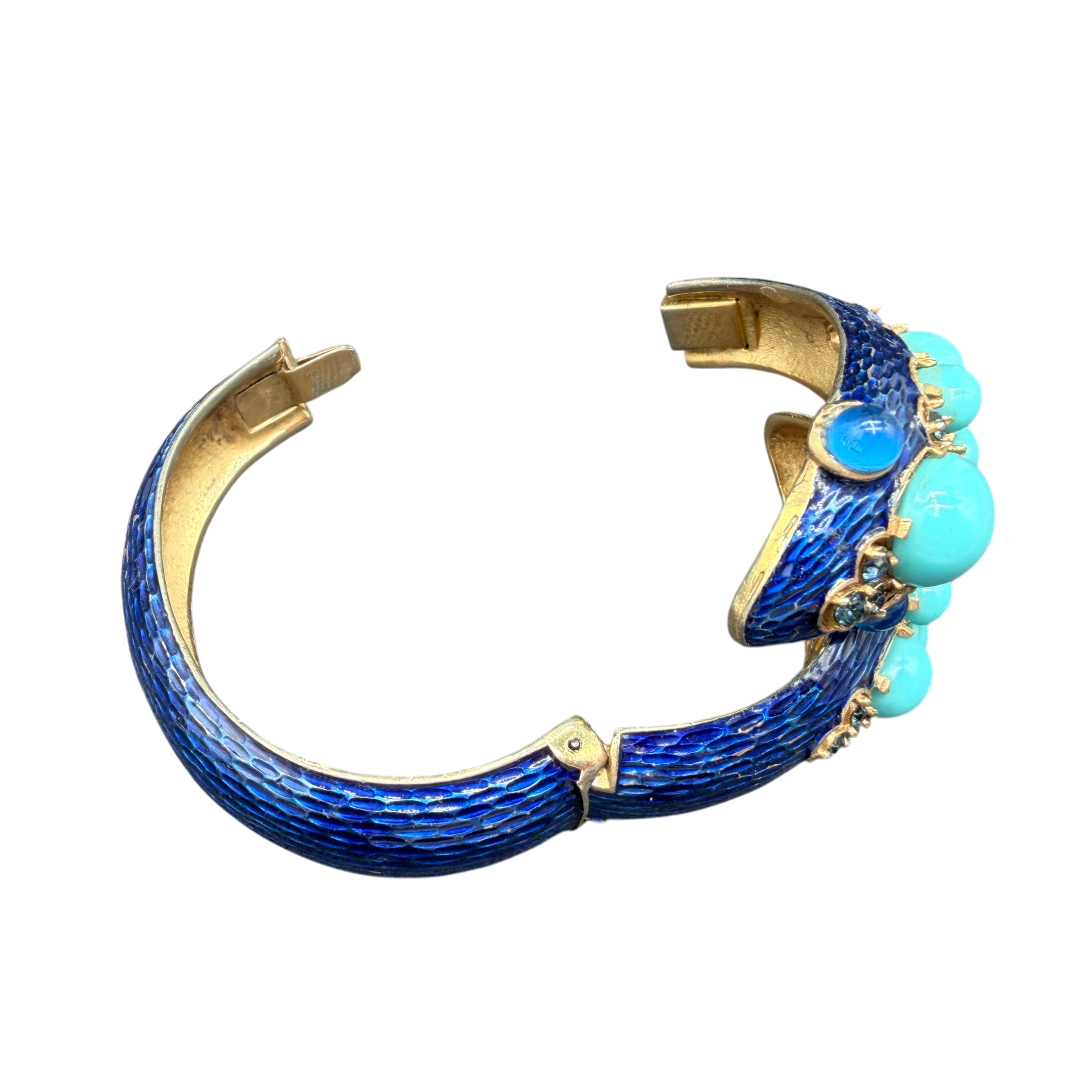 1960s RARE Trifari Alfred Philippe “L’Orient” Snake Cuff Bracelet