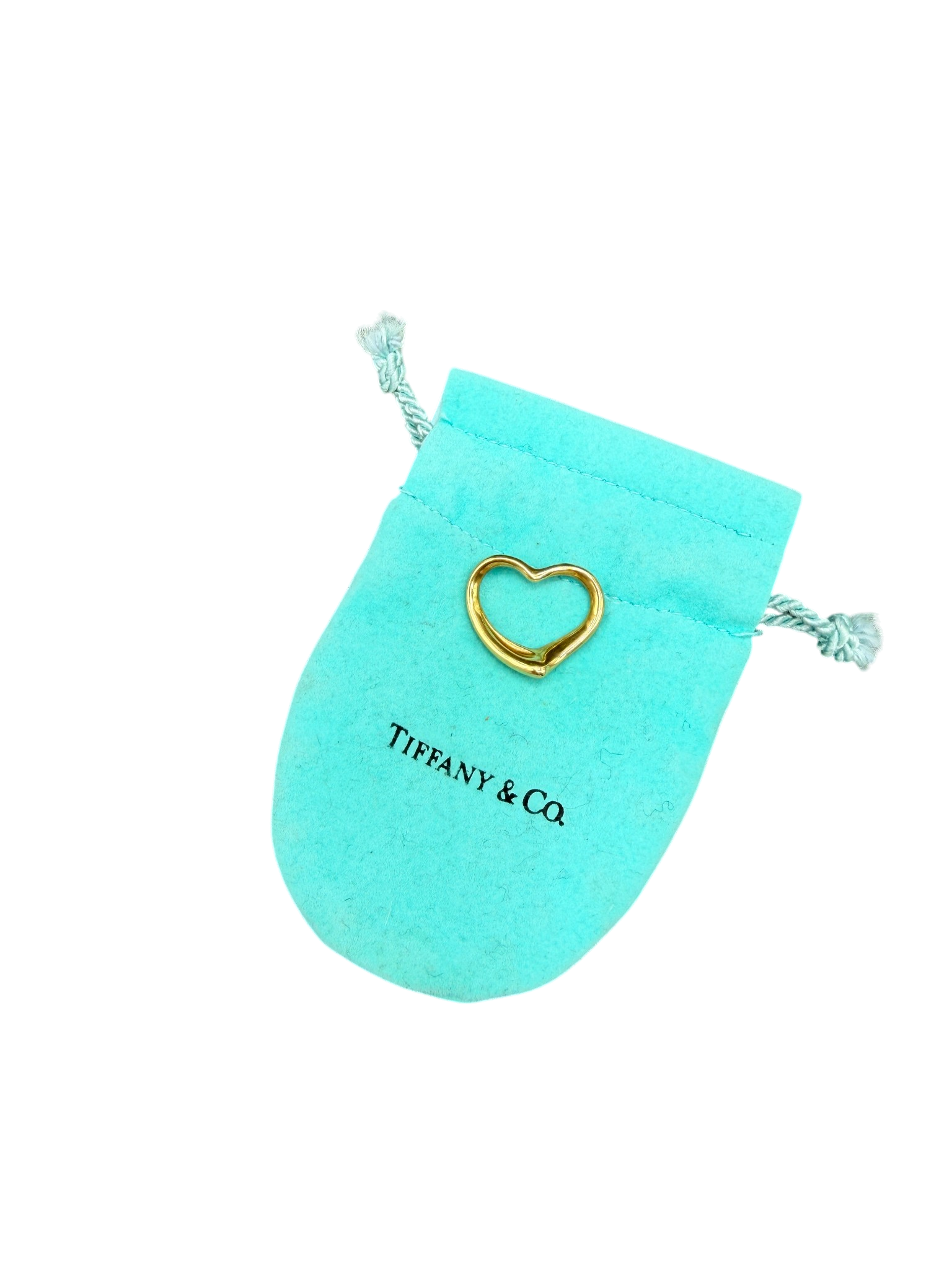 1980s Tiffany & Co. Elsa Peretti 18K Gold Heart Charm