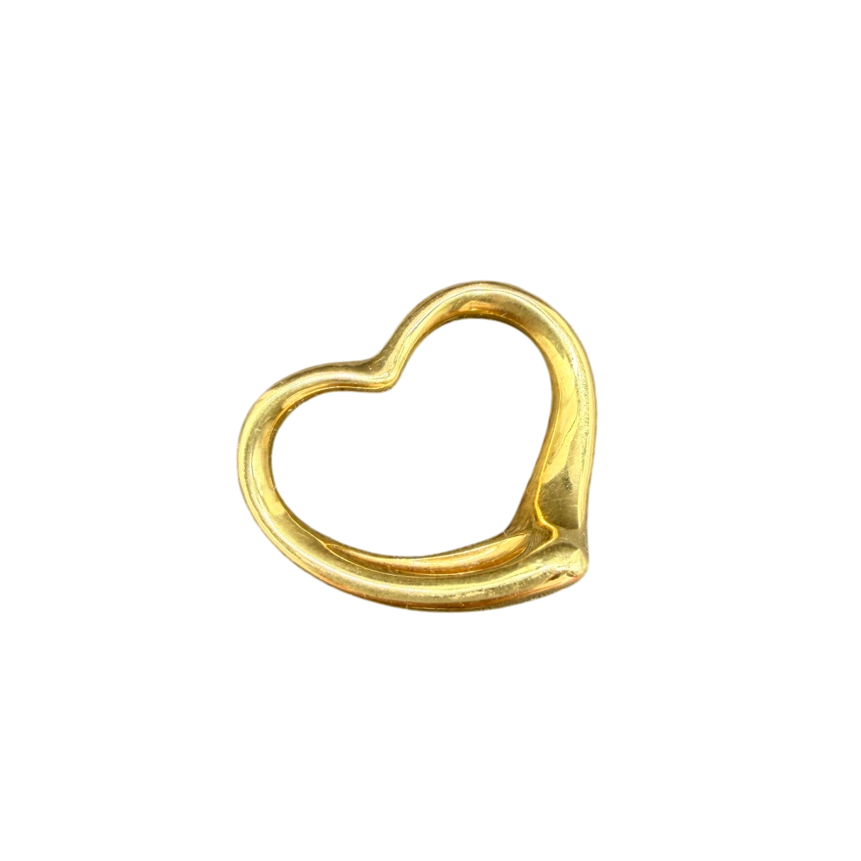 1980s Tiffany & Co. Elsa Peretti 18K Gold Heart Charm