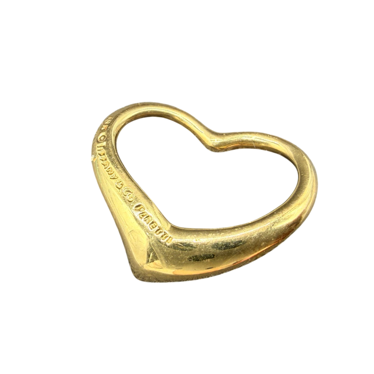 1980s Tiffany & Co. Elsa Peretti 18K Gold Heart Charm