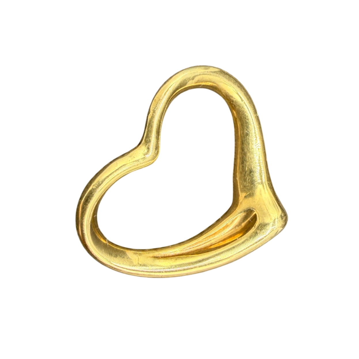 1980s Tiffany & Co. Elsa Peretti 18K Gold Heart Charm