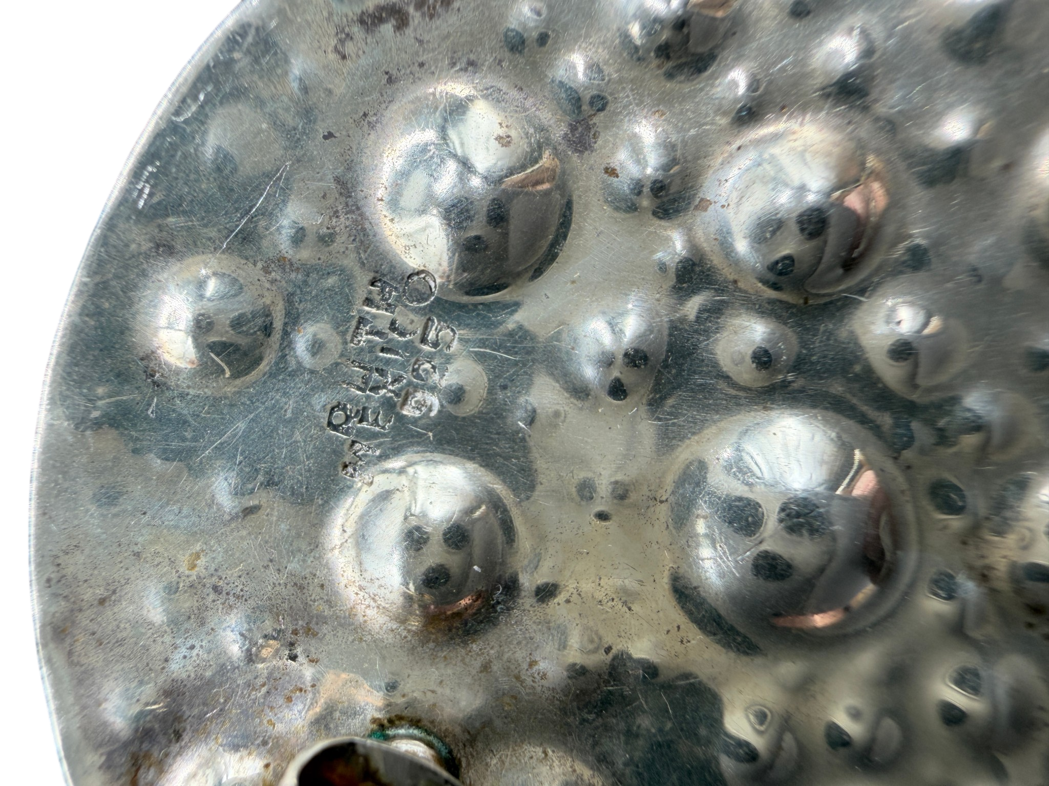 1970s Ruth Berridge MCM Sterling Silver Moon Disc Modernist Earrings